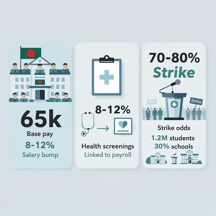 Bangladesh Pay Scale Deal: Teachers Gain 8–12% but Lose School Governance — 1.2M Students at Risk