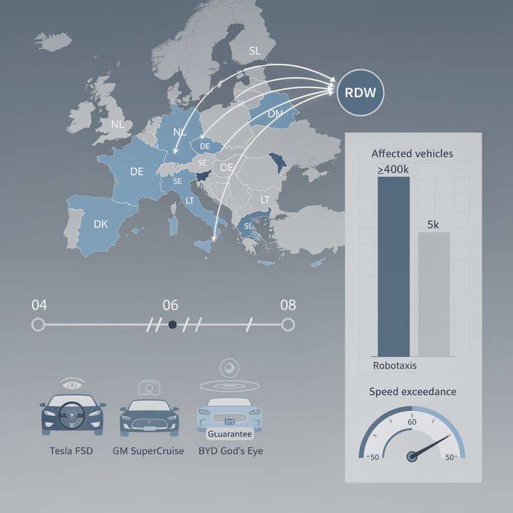 Dashboard view of a Tesla cabin camera system and driver attention monitoring interface