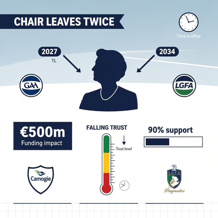 Mary McAleese seated at a conference table during the Where We All Belong integration steering group launch in 2022.