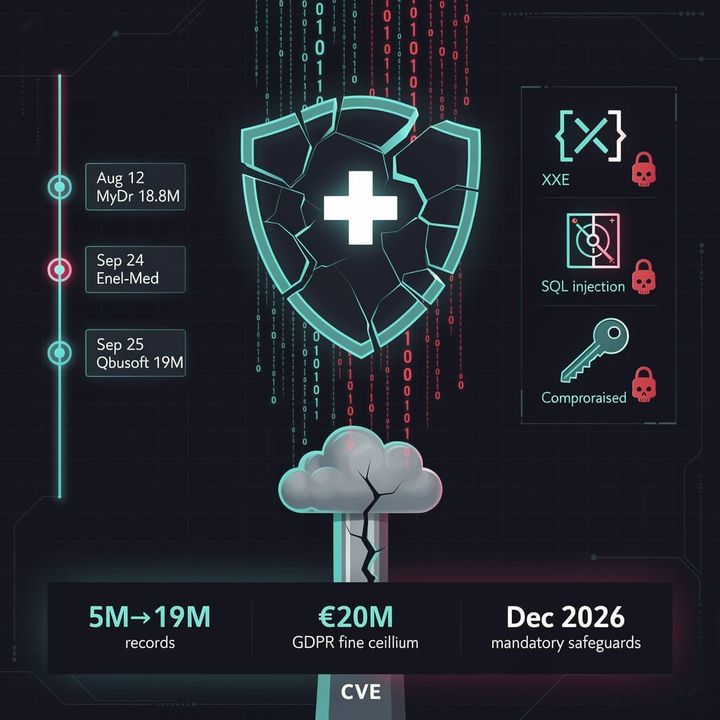 Cybersecurity locks over medical records and database servers in Poland