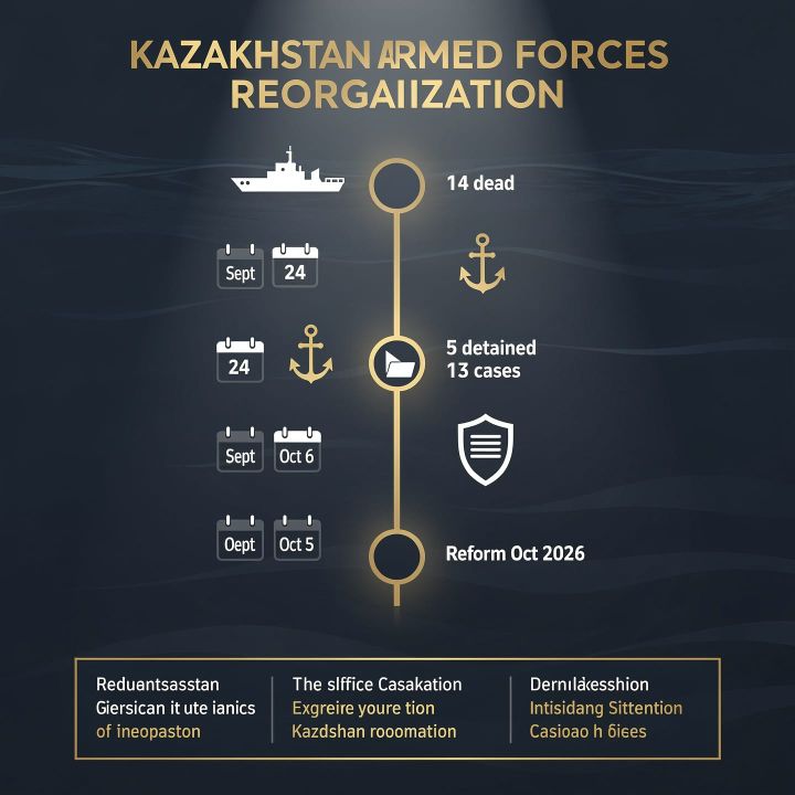 President Tokayev orders a reorganization of Kazakhstan's Armed Forces headquarters following a Caspian drill inquiry.