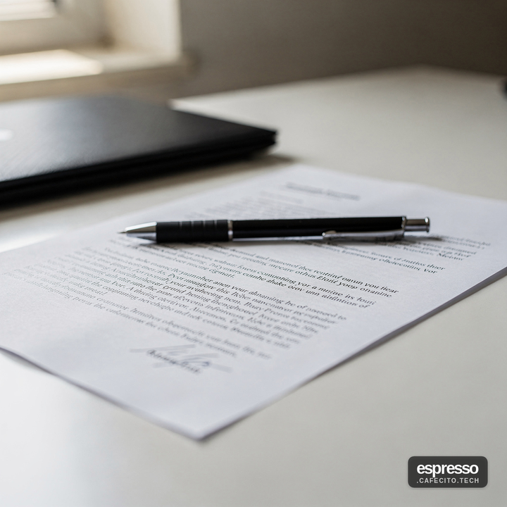 Conceptual illustration of a researcher's laptop showing an encrypted messaging app, with a blurred corporate office hallway behind it.