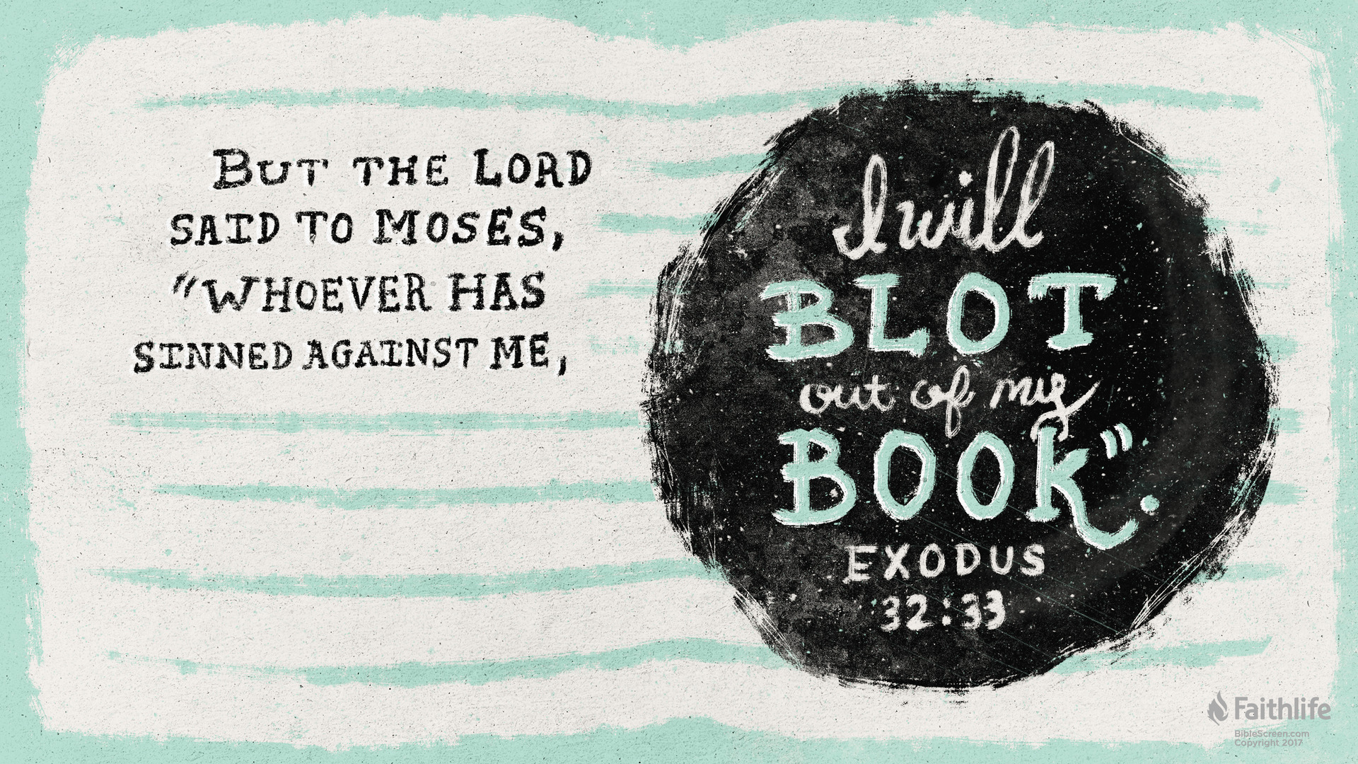 Artistic rendering of Exodus 32:33