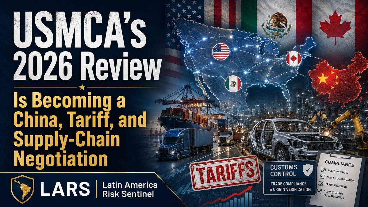 USMCA’s 2026 Review Is Becoming a China, Tariff, and Supply-Chain Negotiation