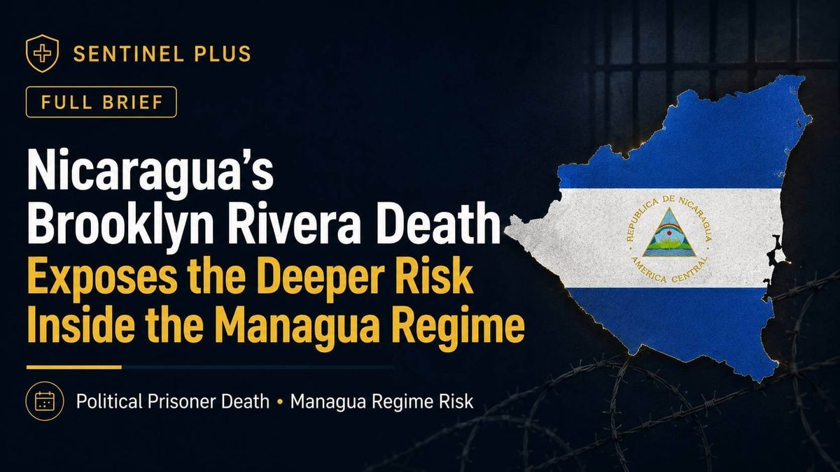 Nicaragua’s Brooklyn Rivera Death Exposes the Deeper Risk Inside the Managua Regime