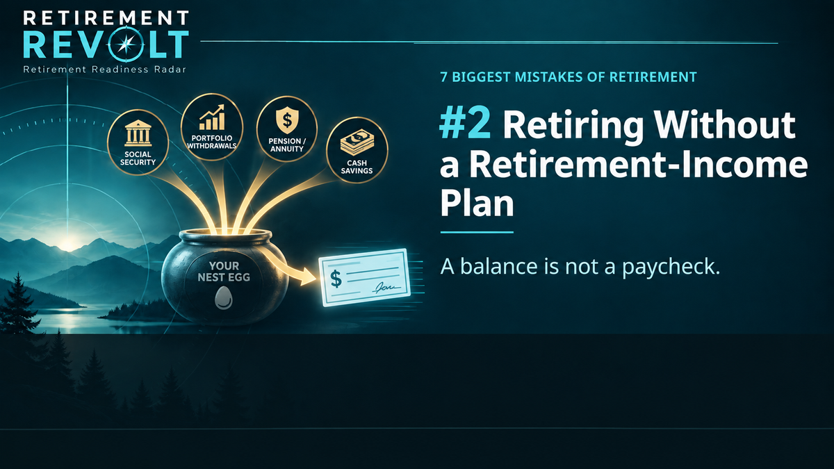 Mistake #2, Retiring Without a Retirement-Income Plan