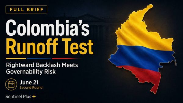 Colombia’s Runoff Test: Rightward Backlash Meets Governability Risk