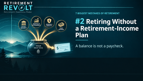 Mistake #2, Retiring Without a Retirement-Income Plan