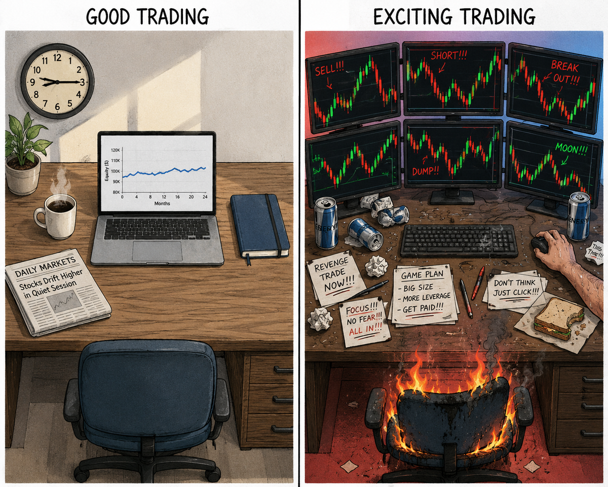 Why Good Trading Feels Boring