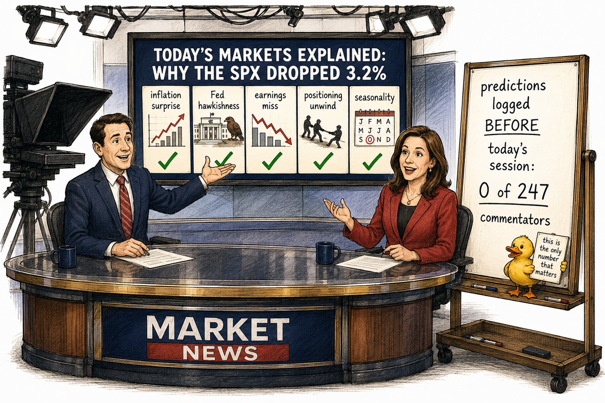 The Difference Between Explanation and Prediction in Markets