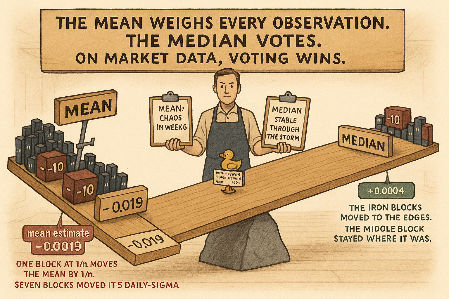 2.15: Why the Median Often Beats the Mean in Trading Features
