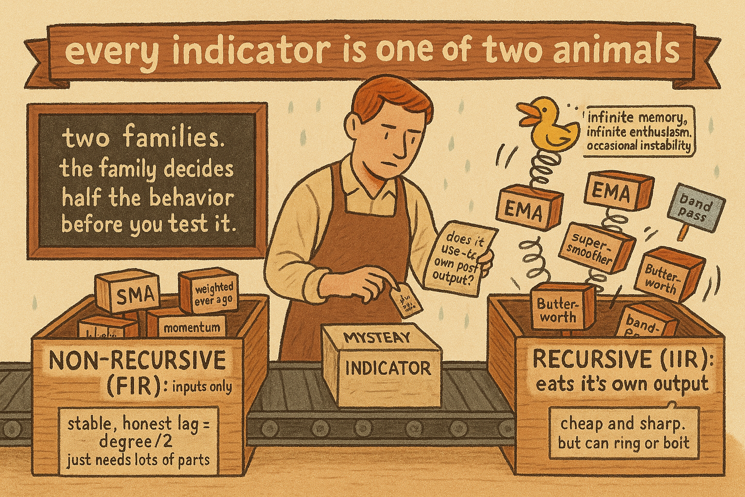 2.43 Recursive vs Non-Recursive: The Two Families of Every Indicator