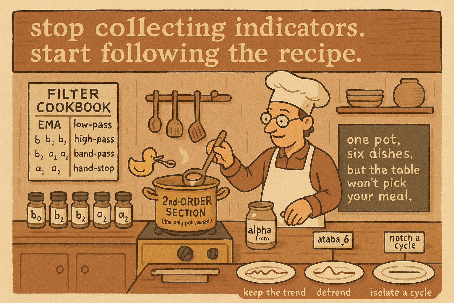 2.44 The Filter Coefficient Cookbook: One Equation for EMA, LPF, HPF, BPF