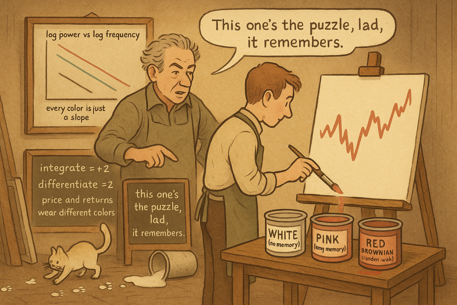 2.52 Noise Colors: White, Pink, and Brownian Markets