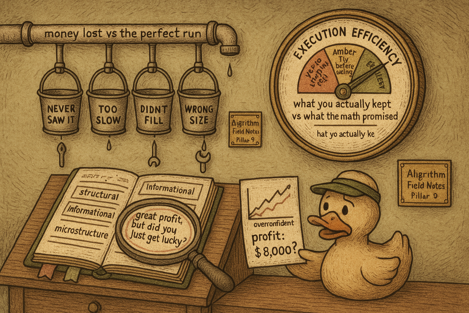 9.23 Was It Skill, Structure, or Luck? Execution Efficiency and Regret in Four Buckets