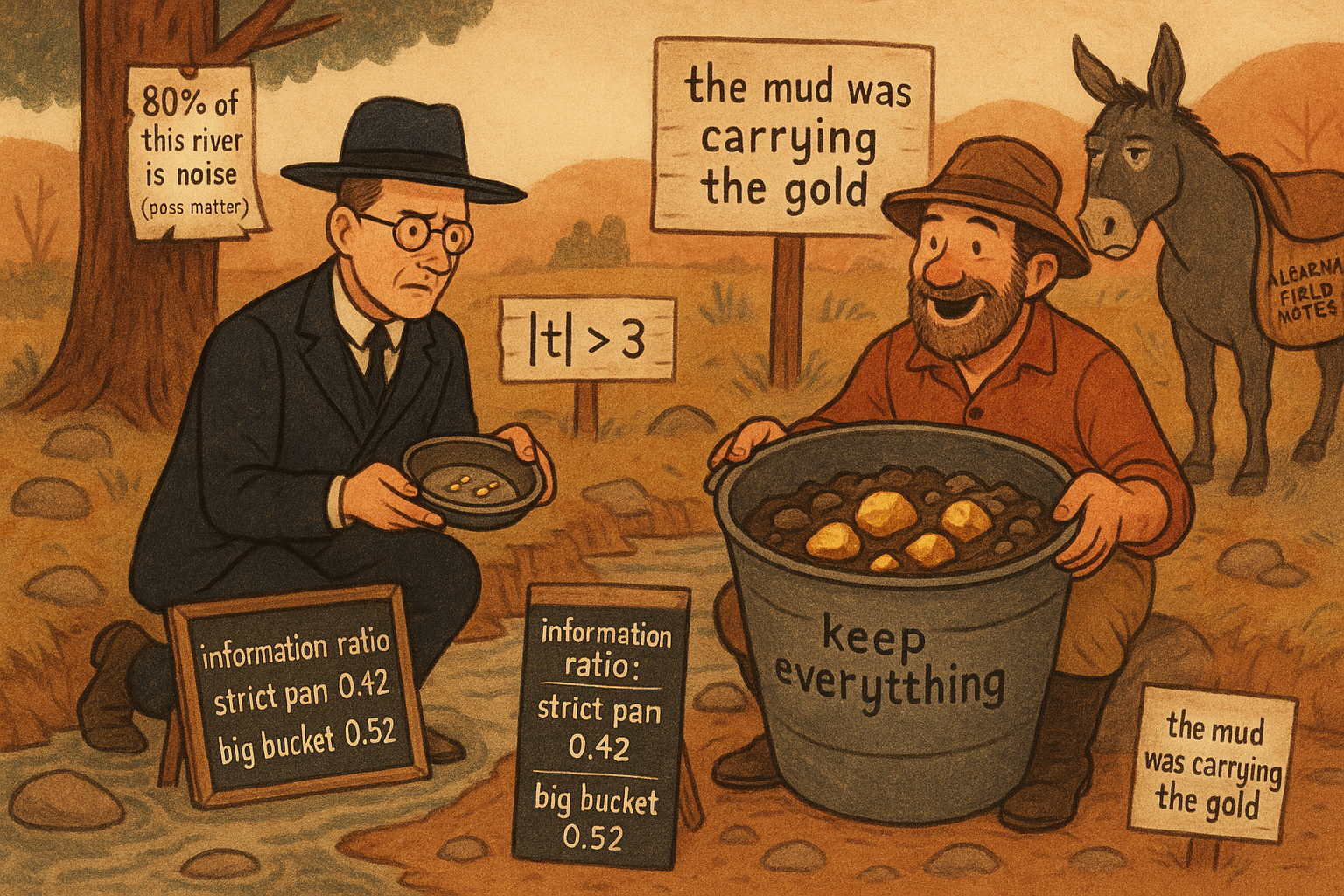 10.8 Selection vs Diversification: Why |t|>3 Throws Away Alpha
