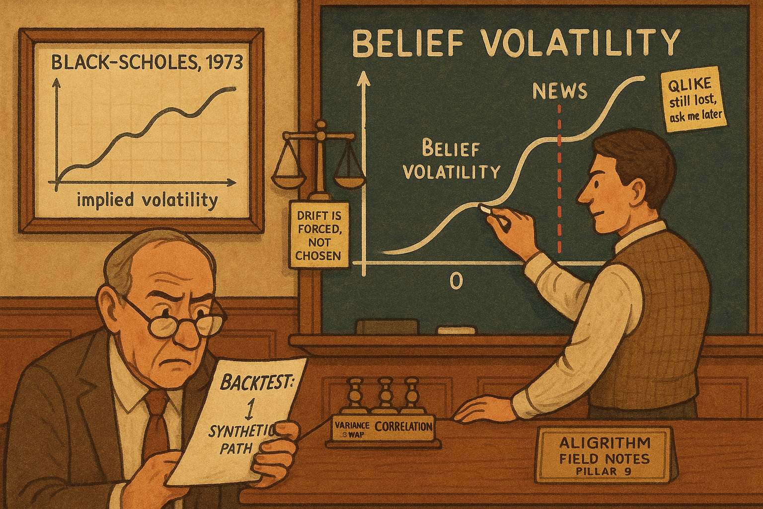 9.34 A Black-Scholes for Beliefs: Logit Jump-Diffusion and Tradable Belief-Vol