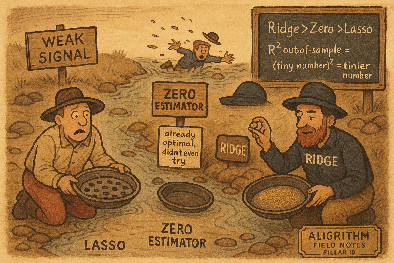 10.17 Can Machines Learn Weak Signals? Ridge > Zero > Lasso
