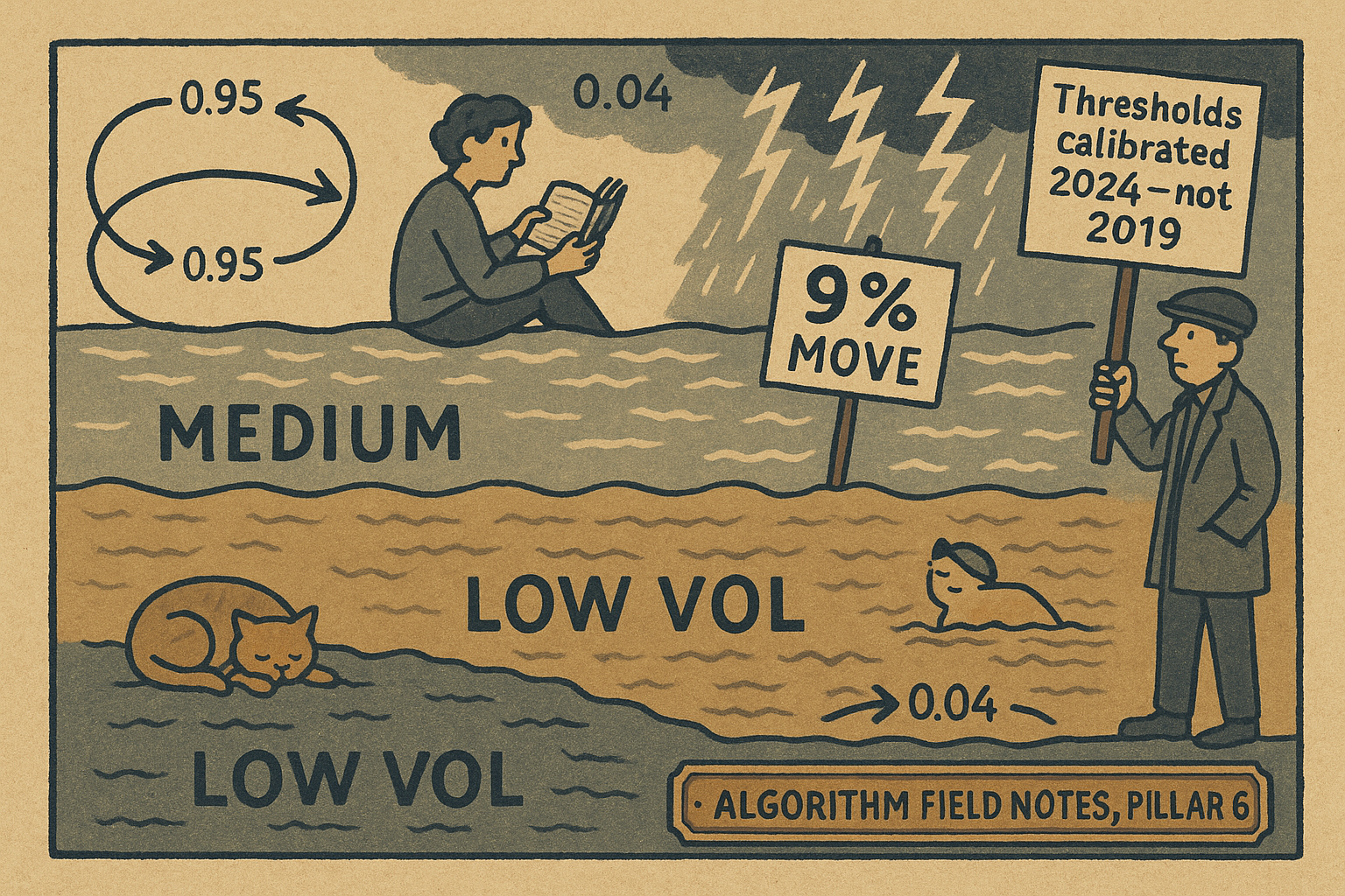 6.54 Volatility Clustering in Bitcoin: Regime Persistence as a Forecast