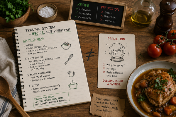 Trading Systems Are Recipes, Not Predictions