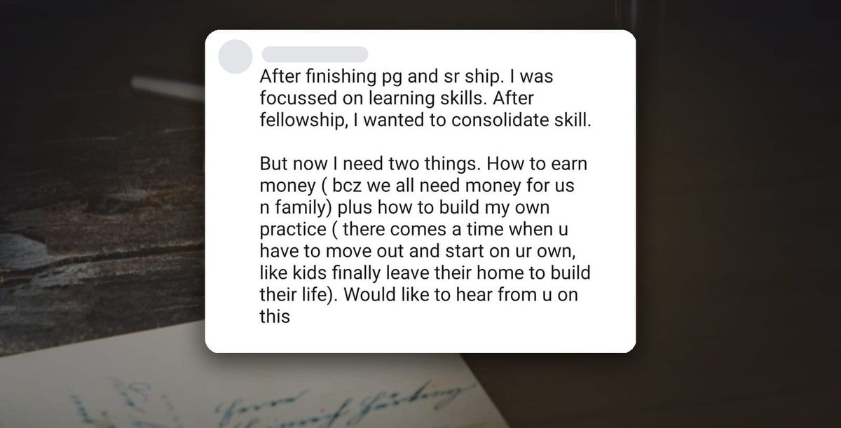 The LinkedIn message that prompted this letter, anonymised