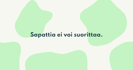 Sapattia ei voi suorittaa: ympyrä sulkeutuu 2022