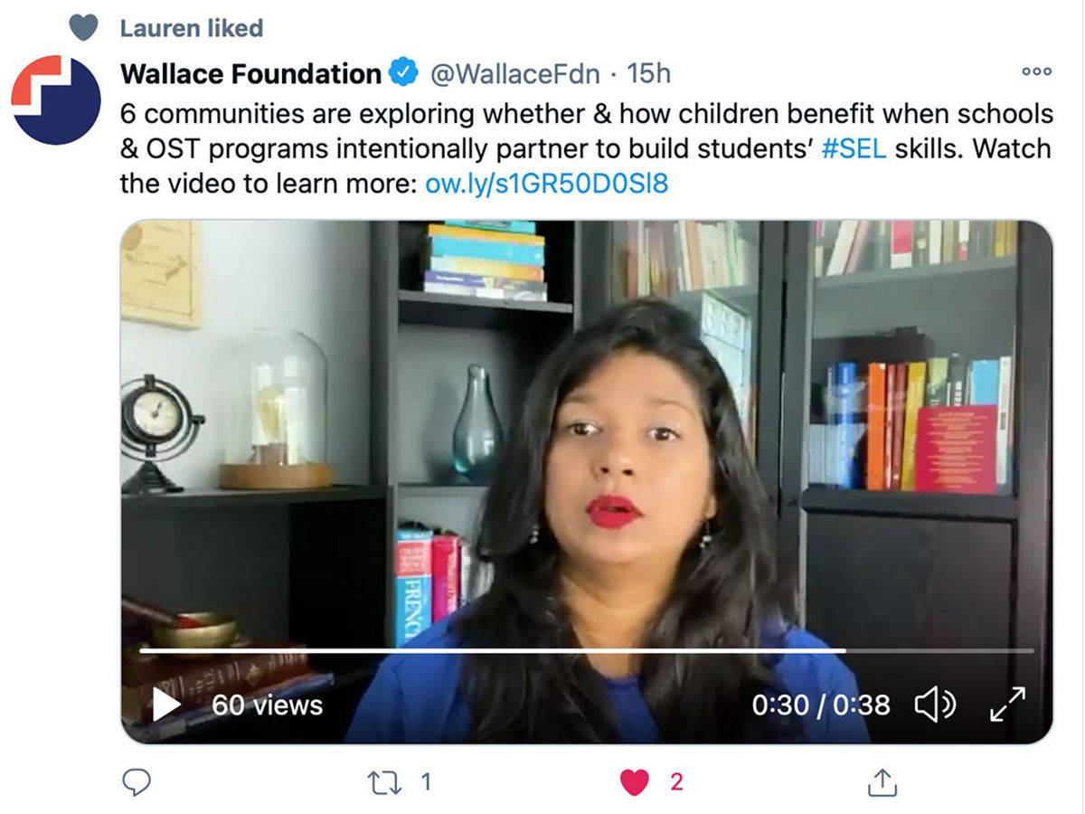 SEL Specialist Knellee Bisram Featured in Wallace Interview