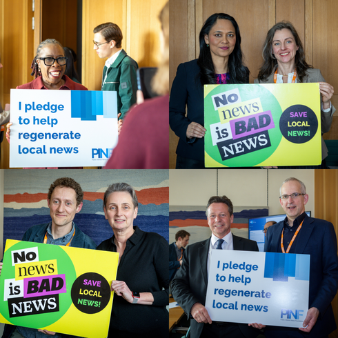 MPs show their support for independent local journalism