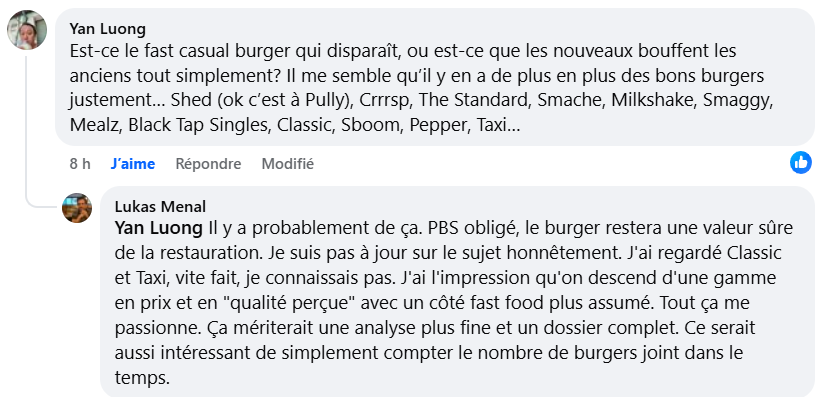 Capture d'écran d'une conversation entre Yan Luong et Lukas Menal sur Facebook.