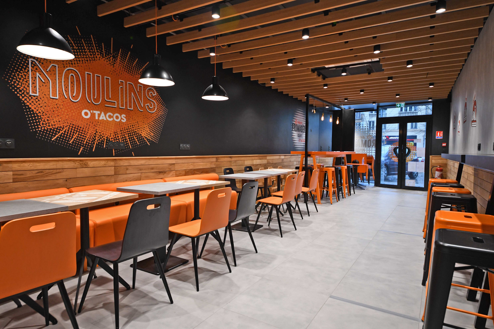 L'intérieur d'un O'Tacos vide