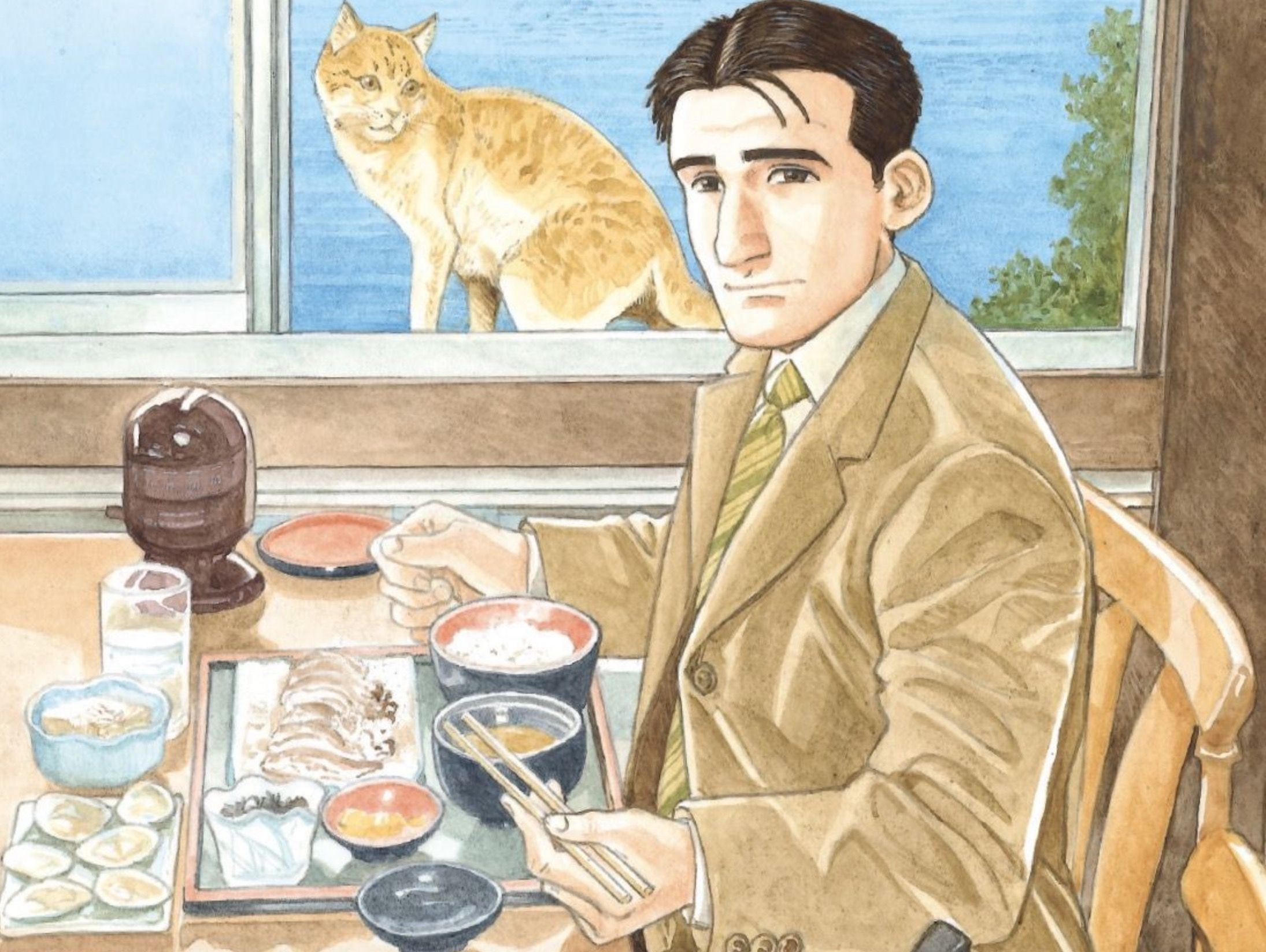 Images extraites de la bande dessinée Le Gourmet Solitaire