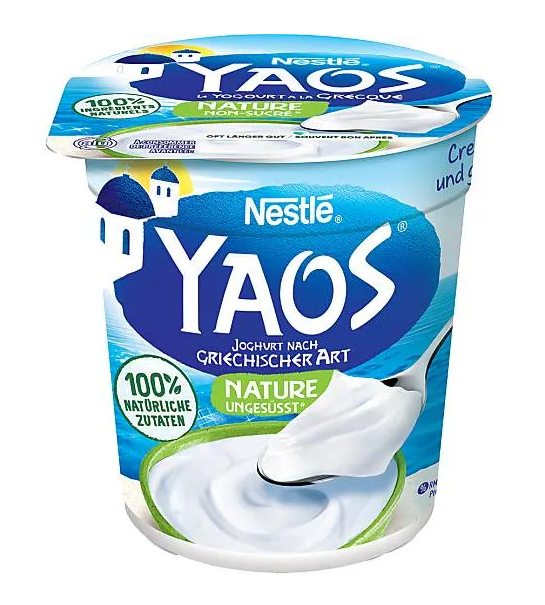 Yogourt Yaos de chez Nestlé, nature