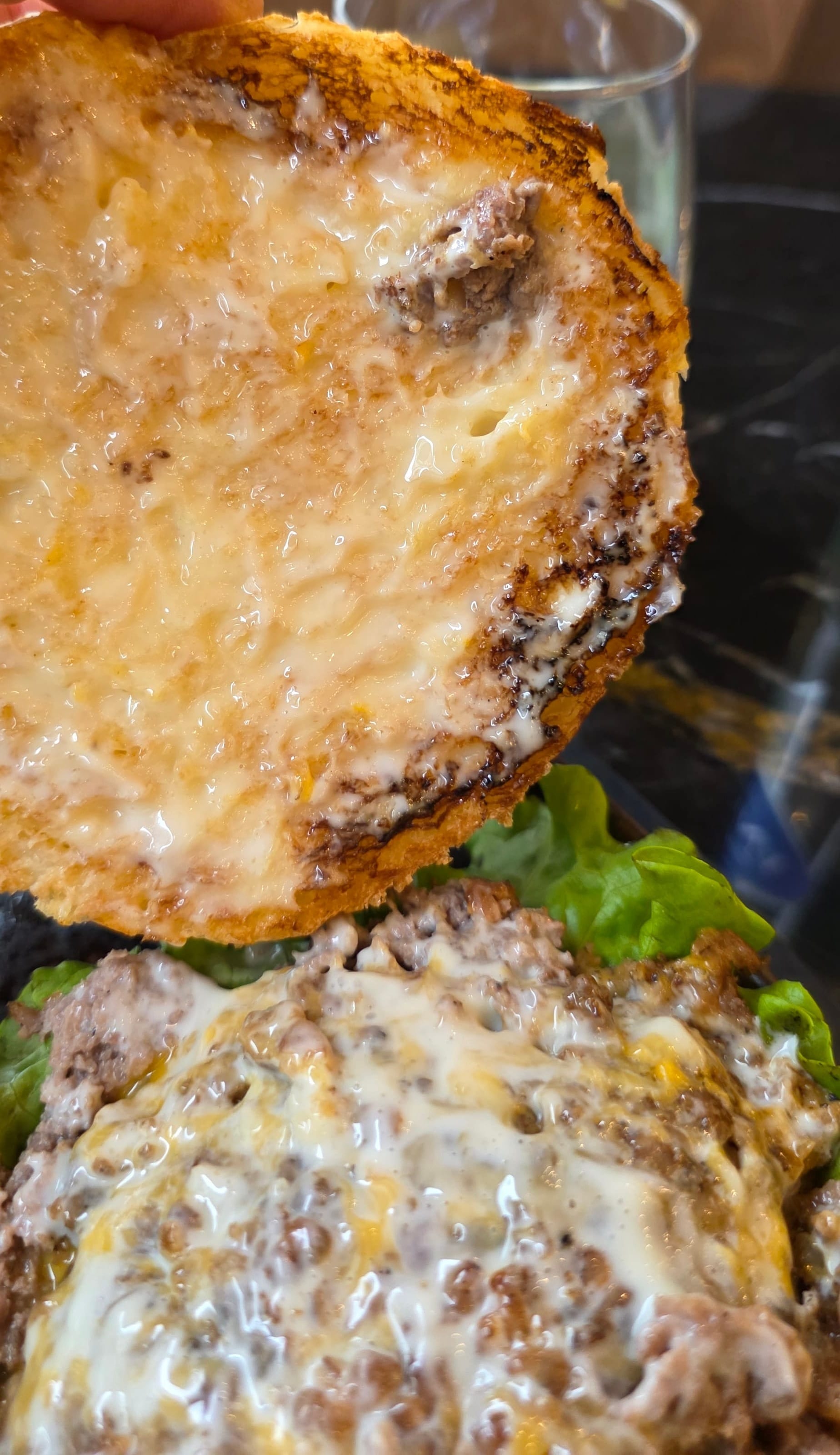 Burger de chez Pepper ouvert.