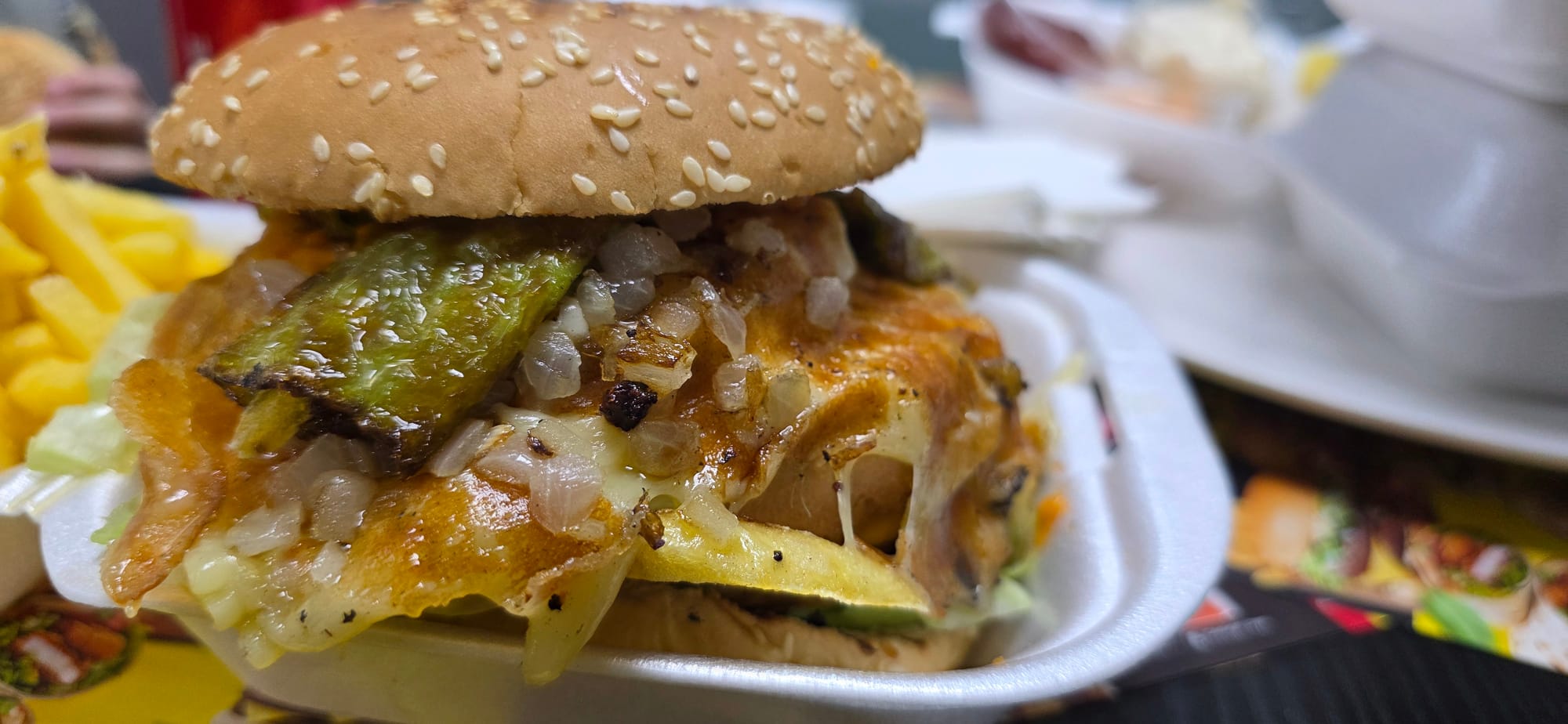 Burger spécial Le Mexicain chez Taxi Burger à Lausanne