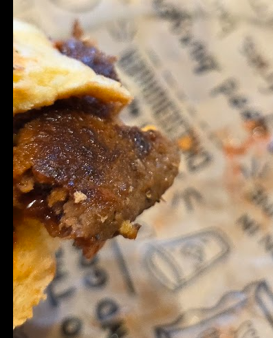 Gros plan sur la viande de chez Holy Cow.