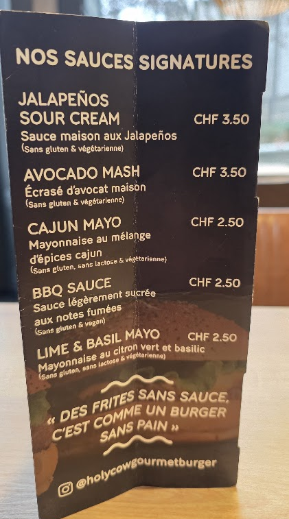 Source Signature chez Holy Cow