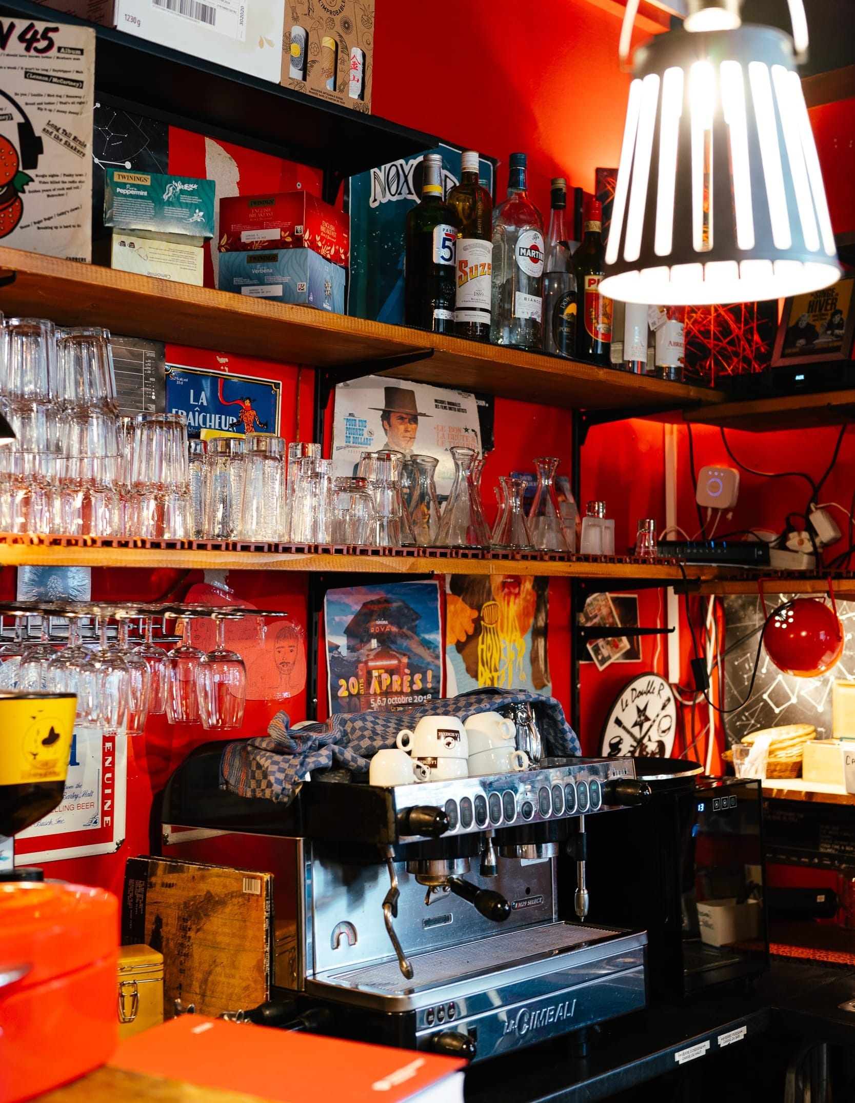 Machine à café chez Double R.