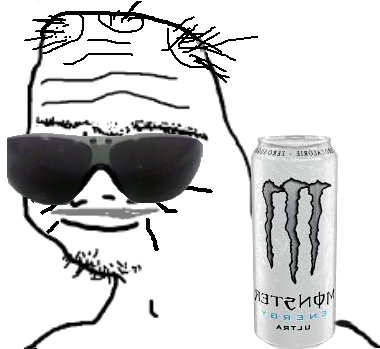 Mème sur le Monster Energy Ultra.