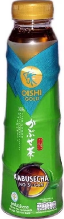 Thé vert en bouteille PET de la marque OISHI.