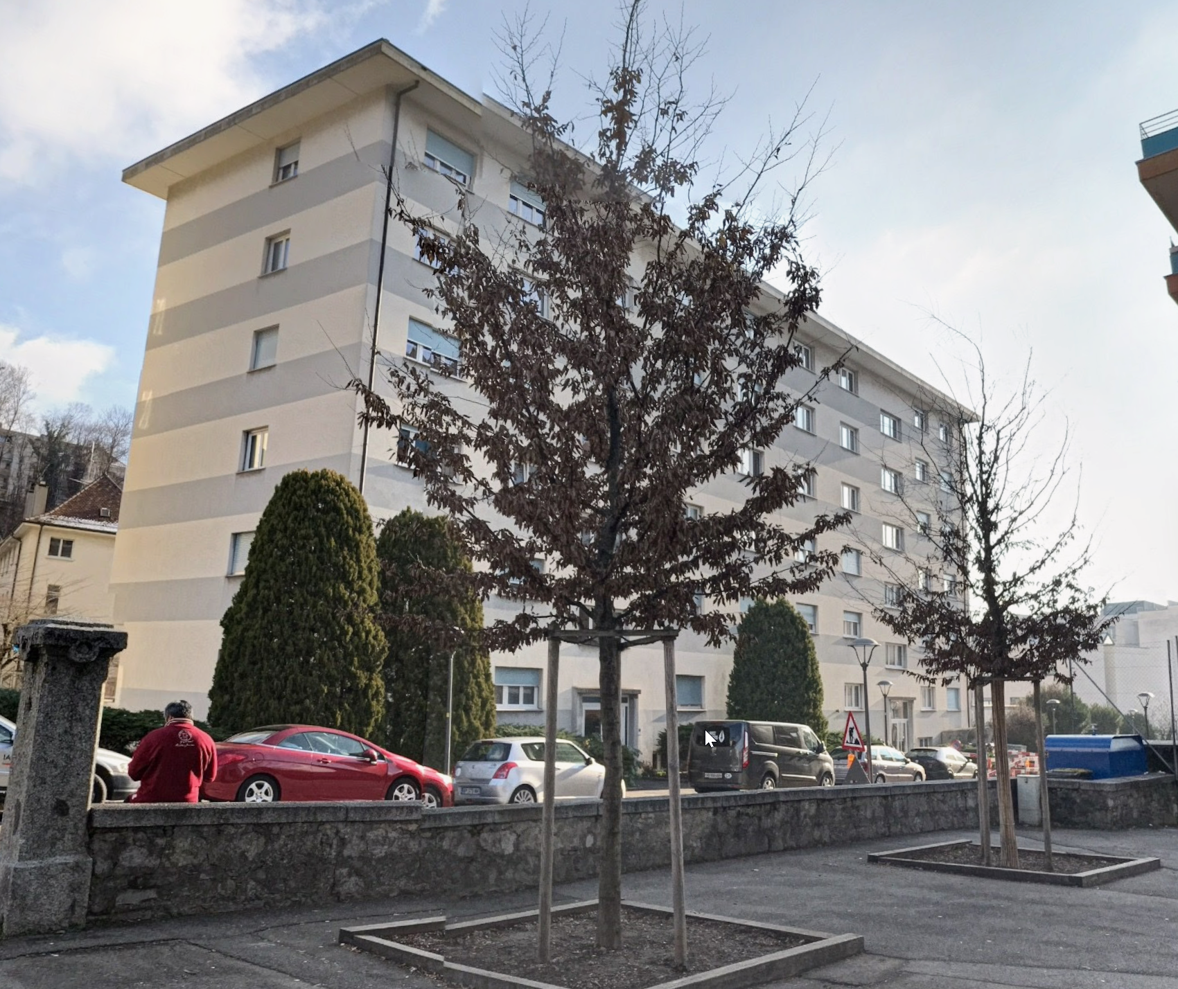 Un immeuble à la rue des Moulins à Vevey