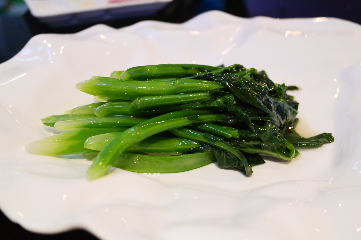 Un plat de Gai Lan chez DaDong
