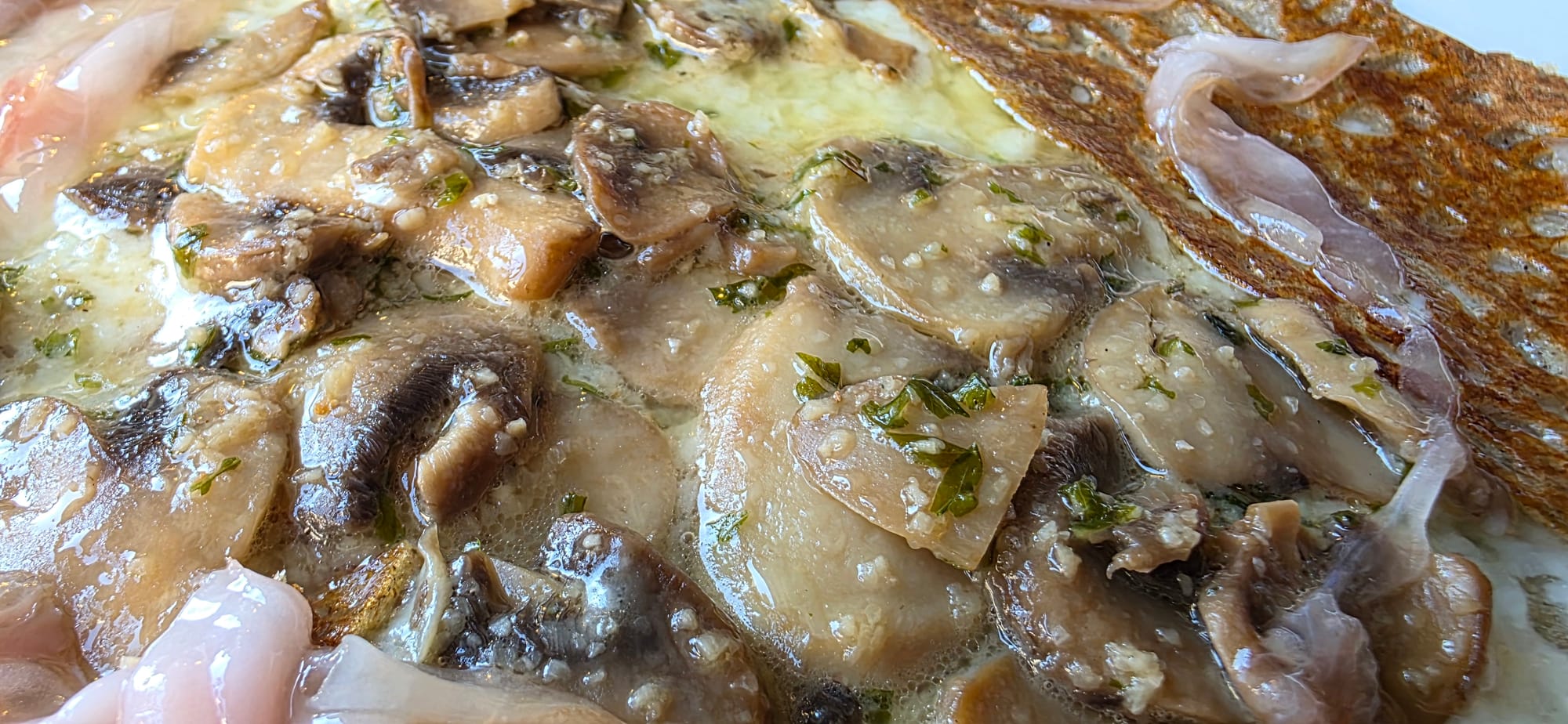 Crêpes aux champignons chez Arthur à Lausanne.