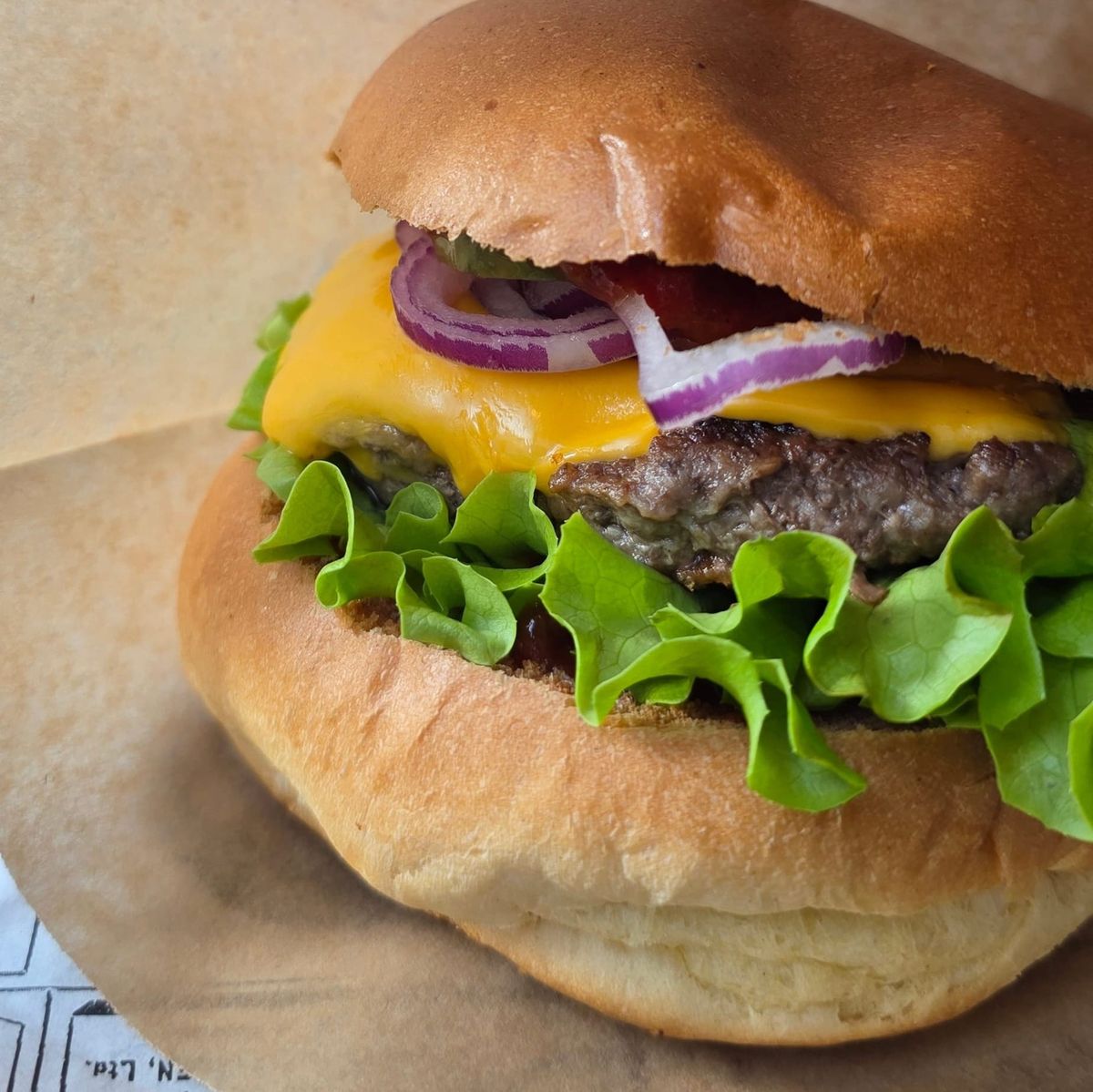 Cheeseburger chez Green Van au Flon à Lausanne 