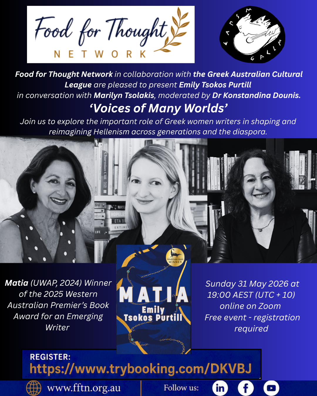 MATIA - Q&A online event - Sunday 31 May 2026