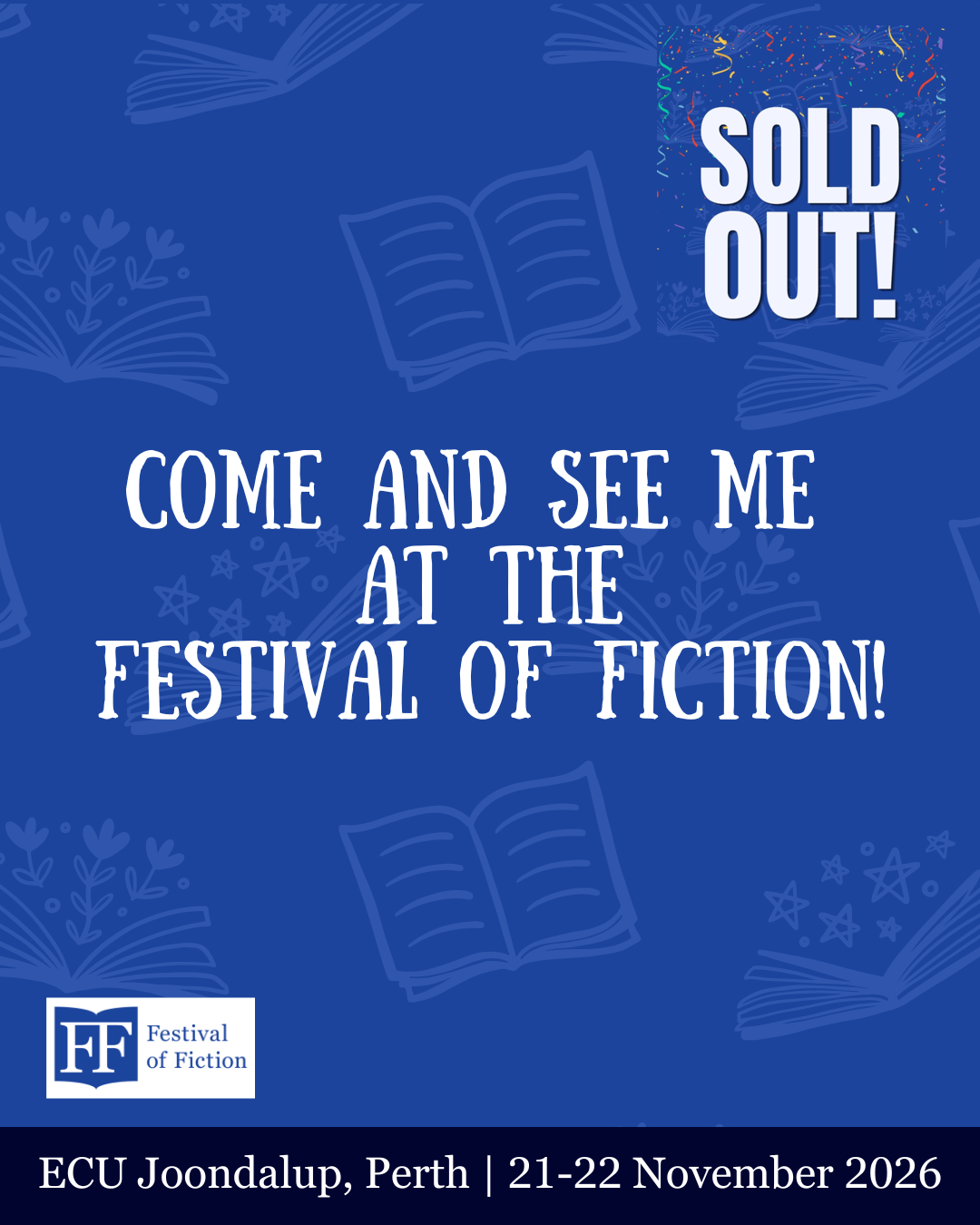 Event - Festival of Fiction, Perth - 22 November 2026