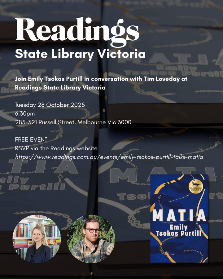 MATIA - State Library of Victoria Readings - In conversation with Tim Loveday - 28 October 2025