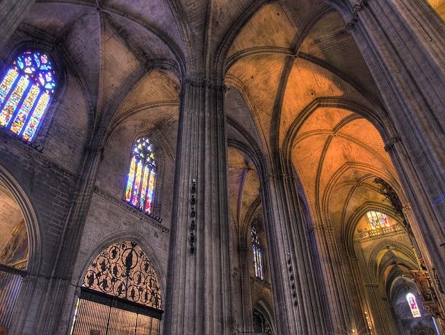 Inside the Seville Cathedral