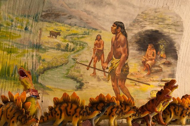 Dinosaurs and Cavemen
