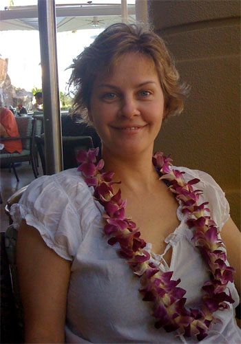 Ann Marie at Breakfast at the Four Seasons in Maui