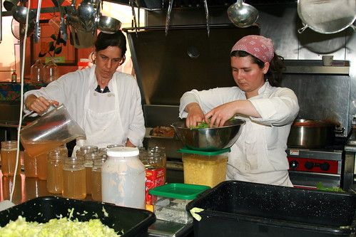 Jessica and Ciara Cooking